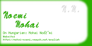 noemi mohai business card